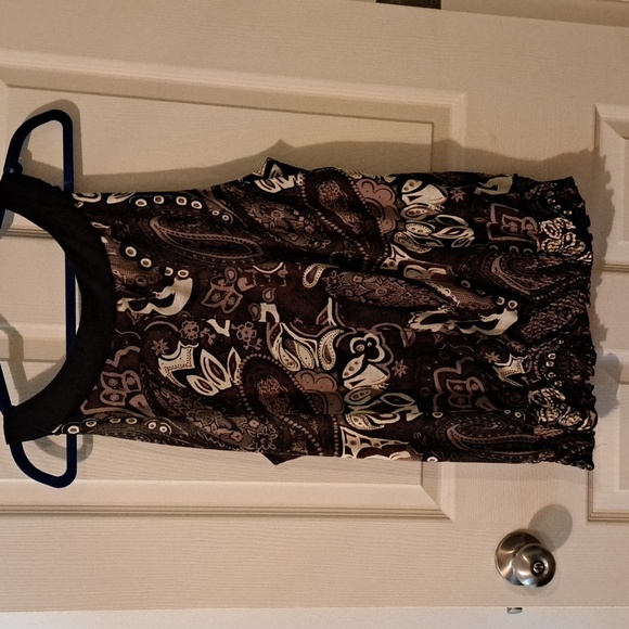 Cato Black and Silver Embellished Sleeveless Tank Top - Picture 2 of 4